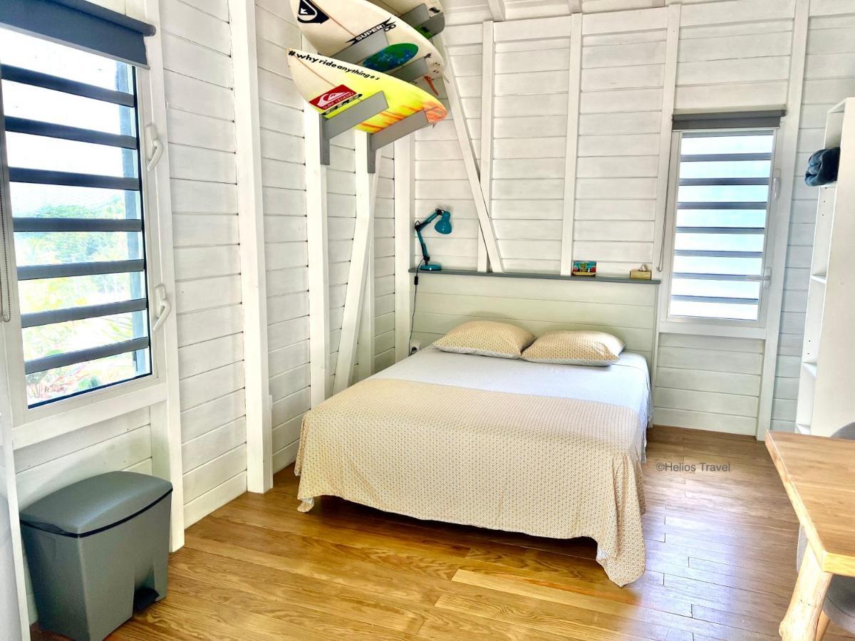 Le Surf Lodge, Chambre Avec Vue Mer Dans Un Ecrin De Verdure Deshaies Exterior photo